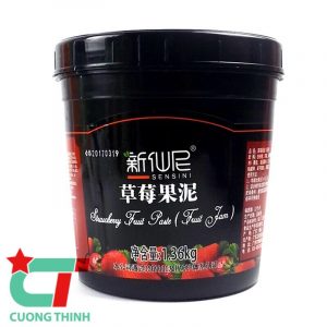 Mứt Sensini hộp 1,36kg - vị dâu