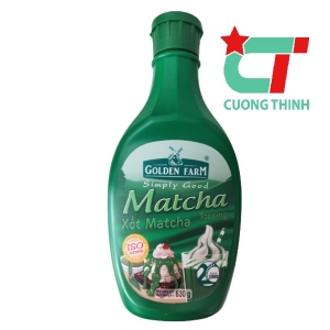 Sốt Golden Farm chai 650gr - vị matcha