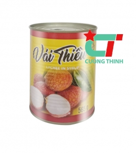 Vải ngâm hộp sơn vàng Ngọc Hà