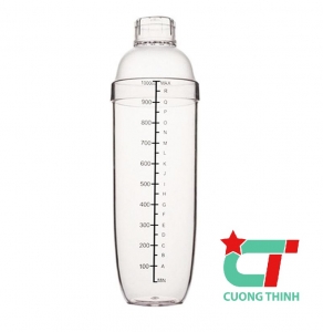 Shaker nhựa vạch đen 1000  ml 