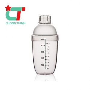 Shaker nhựa vạch đen 500  ml 