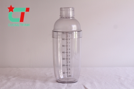 Shaker nhựa vạch đen 700  ml 